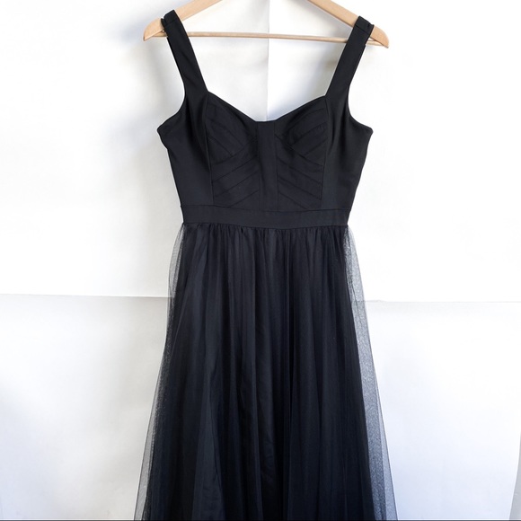 Black Tulle Prom Dress - Picture 2 of 7